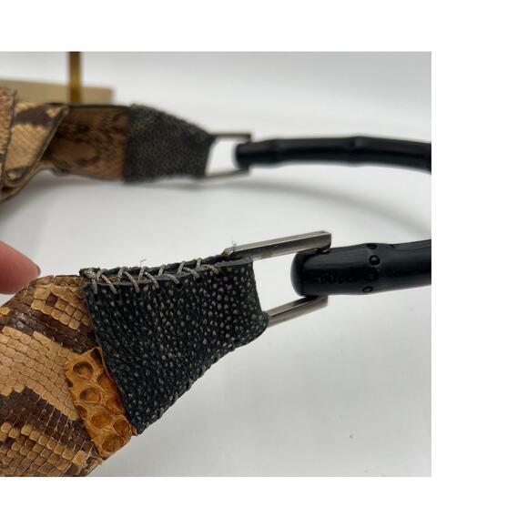 Gucci Vintage Tom Ford Python Bamboo Shoulder Bag [Refurbished] - Picture 8 of 15